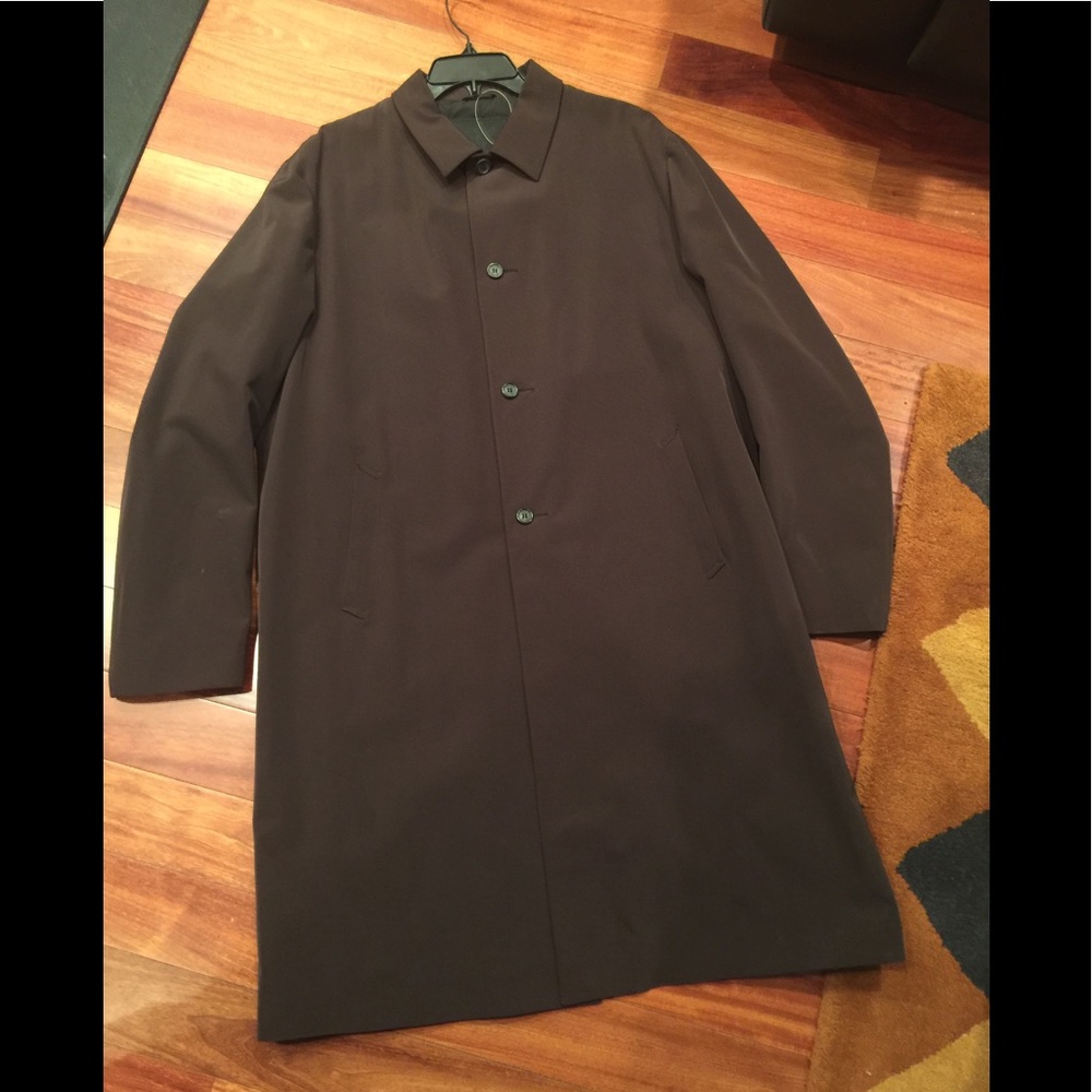 Men’s Prada Chocolate Brown Over Coat Sz XL.